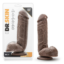 Dr.Skin Mr.D 8.5&quot; Dildo With Suction Cup Chocolate - £27.40 GBP