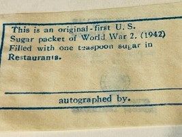 WWII Sugar Packet WW2 1942 US ephemera military Sweetest Hobby Ad St Louis MO 1 - £23.64 GBP
