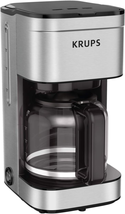 Krups Simply Brew Stainless Steel Drip Coffee Maker 10 Cups Pause &amp; Brew No Spil - £71.21 GBP