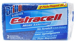 Brillo Basics Estracell Sponge No Scratch 2 Pack - £3.15 GBP