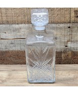 Vintage Whiskey Decanter - Bormioli Rocco Selecta, Italy - 9.75” Clear C... - $24.42 CAD