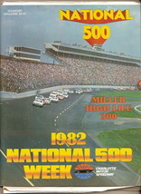 1982 National 500 Nascar Race Program Gant win - £33.82 GBP