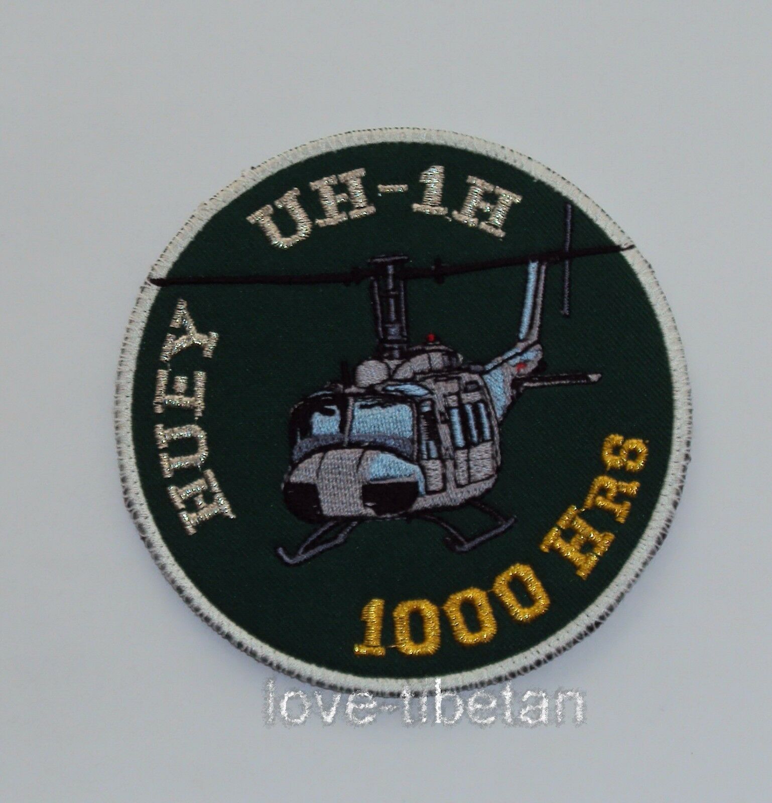 BID HUEY UH-1H 1000 HRs WING 2 ROYAL Thai Air Force Patch, RTAF MILITARY... - $4.99
