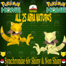 Abra Pokémon Home Shiny Synchronize Ability 6iv 25 Nature 6iv Non Shiny - $5.50+