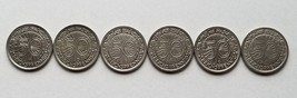 Allemagne Lot de Cinq 50 Pfennig de 1929 A-J Reichpfennig Pièce Rare Ensemble - $83.76
