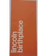 Vintage Lincoln Birthplace Brochure Kentucky 1986 - $4.10 CAD