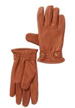 UGG Gloves Randel Nubuck Leather Chestnut or Black Sizes M or XL New $125 - £74.08 GBP