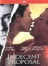 Indecent Proposal Demi Moore Robert Redford One classic drama to enjoy again DVD - $9.09