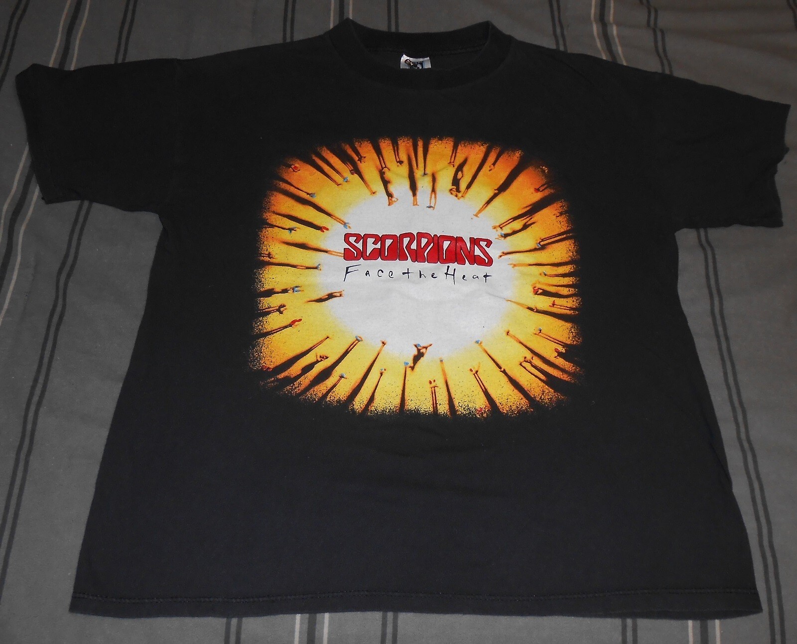 SCORPIONS Face The Heat Tour T-Shirt Short sleeve  Sz. L Item image 5