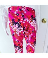 J.Crew Bright Floral Pink Slim Cropped Pants – Size 8 - €23,10 EUR