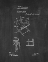 Folding Chair Patent Print - Chalkboard - £6.23 GBP+