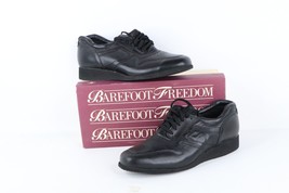 NOS Vintage 90s Streetwear Womens 11 M Chunky Platform Leather Shoes Black USA - £87.00 GBP