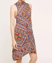 NWT ANTHROPOLOGIE Lilt Swing Dress Size XS Red Print Asymmetric Boho Wom... - £43.86 GBP