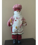 Chef Santa Claus Baker  Apron New Christmas Figurine Decor 19” Tall - $1,208.86 MXN