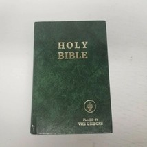 Vintage 1987 Gideons Holy Bible, Green Hardcover, Christian Collectible - £11.62 GBP