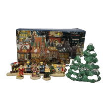 Holiday Expressions 8 Piece Dickens Figurines Hand Painted Christmas Vil... - $23.46