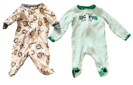 Newborn Baby Clothes Lot 12-Piece Bodysuits & Sleepers Carter’s Unisex A image 2