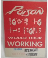 POISON / BRET MICHAELS - ORIGINAL 2000 TOUR CONCERT TOUR CLOTH BACKSTAGE... - £7.91 GBP