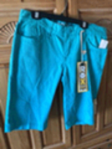 Roxy Women’s Turquoise Shorts Gold Coast Skinny Fit Juniors Size 11 - £19.51 GBP