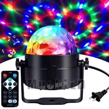 Rotating Sound Activated Led Strobe Light 7Color&amp;Remote Usb Plug In For ... - £26.72 GBP