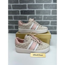 Michael Kors Poppy Logo Stripe Sneakers shoes - Powder blush - £79.62 GBP