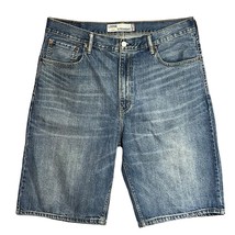 Levi’s Strauss &amp; Co. 569 Jean Shorts Blue Denim W36 Loose Straight Cotton Men - £24.82 GBP