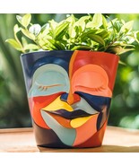 Gugugo Abstract Rainbow Head Planter Graffiti Face Planters Pots With, C - £30.44 GBP