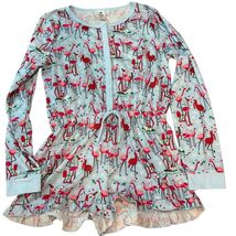 Tucker &amp; Tate Girls Holiday Flamingo Print Long Sleeve Romper Pajamas XL... - $20.28 CAD