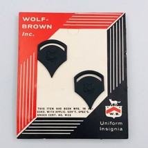 Vintage Wolf-Brown Inc Uniform Insignia Specialist Private First Class P... - £6.02 GBP
