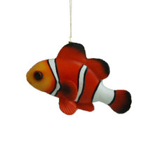 Clown Fish Resin 3.5&quot; Finding Nemo Coastal Nautical Christmas Tree Ornament - £8.71 GBP