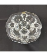 Rare KOSTA SAPHIR CANDLE HOLDER Handmade Sweden 60&#39;s Taper - $30.07 CAD