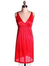RETRO Vanity Fair 1970s Coral  Baby Doll  36B Vintage Nighty   - $42.77