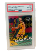 Caitlin Clark PSA 10 Rookie RC 2024 Panini Collection Iowa sp Razzle Dazzle RD2 - $346.50