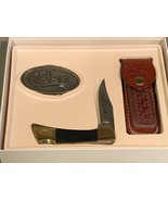 Case XX Mako Folding Knife P158 LSSP 1984 6 Dot Belt Buckle &amp; Sheath Gif... - £114.08 GBP