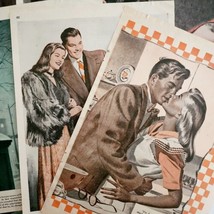 1947 Redbook Magazine Art Pages Lot Of 6 Various Artists Themes Vintage ... - $24.99
