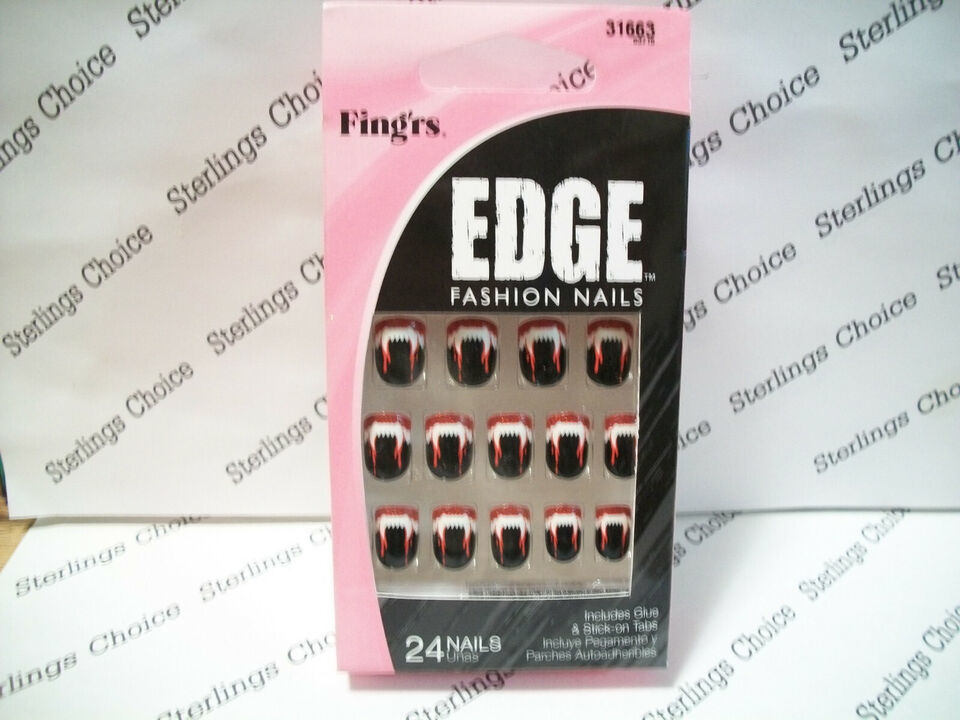 Fing&#39;rs Edge Fashion Nails #31663 Vampire Teeth - $7.91
