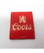 Vintage Coors Beer Matchbook 1980&#39;s Taste the High Country Matchbox Matches - $7.99