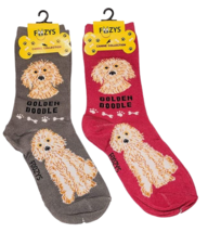 Golden Doodle Dog Socks Fun Novelty Dress Casual SOX Puppy Pet Foozys 2 ... - $11.87