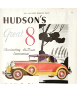 1930 Hudson Great Eight Advertisement Automobilia Antique Car Vehicle DW... - $913.72 MXN