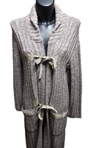 Women&#39;s Coat Vintage Knitted Wool Blend Measures Small Melange Leeds Vintage - £112.19 GBP
