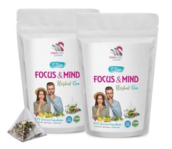 Cognitive Enhancement Brew - Focus And Mind Herbal Tea - Focus And Clarity 2Pks - $33.26