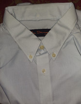 Vintage Deadstock Ben Sherman Shirt L Blue Mod Ska Oi! Skinhead Blk + Orn Lable - £78.35 GBP
