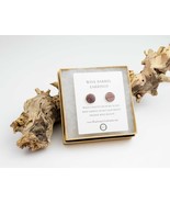 Wine Stave Stud Earrings - Studs - Made from reclaimed California wine b... - £39.83 GBP