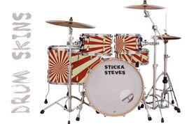 Drum Wrap Percussion Shell Cover Bass Kick Snare Tom DIY- EMPIRE SUN 401 - $22.76+