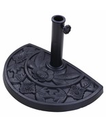 20-Inch 22-Lbs Patio Half Umbrella Base Stand 10Kg For 9Ft 10Ft Garden U... - £74.19 GBP