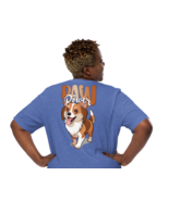 Unisex T-Shirt – Paw Power Back Print Heather True Royal - $59.99