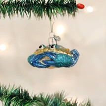 Old World Christmas Blue Crab Glass Christmas Ornament 12184 - £13.33 GBP