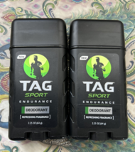 (2) TAG Sport Endurance Deodorant Stick Refreshing Fragrance, Green Label - $8.99