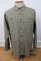 Pataonia L Green Plaid Check Long Sleeve Organic Cotton Shirt - $25.64