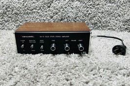Realistic SA 10 Solid State Stereo Amplifier Brown Black Model 31 1982B 12W - £45.36 GBP